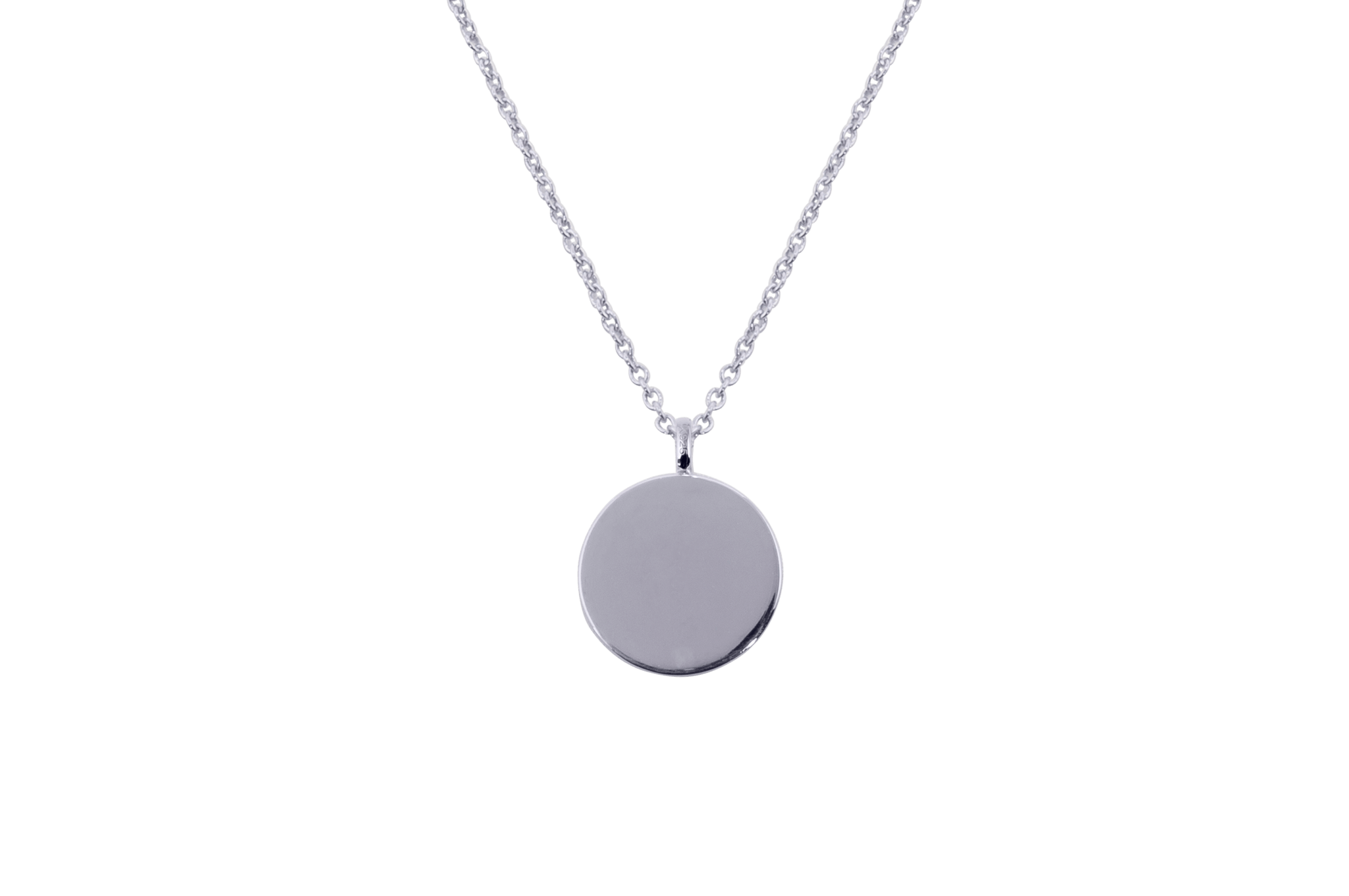 IX Round Pendant Silver1