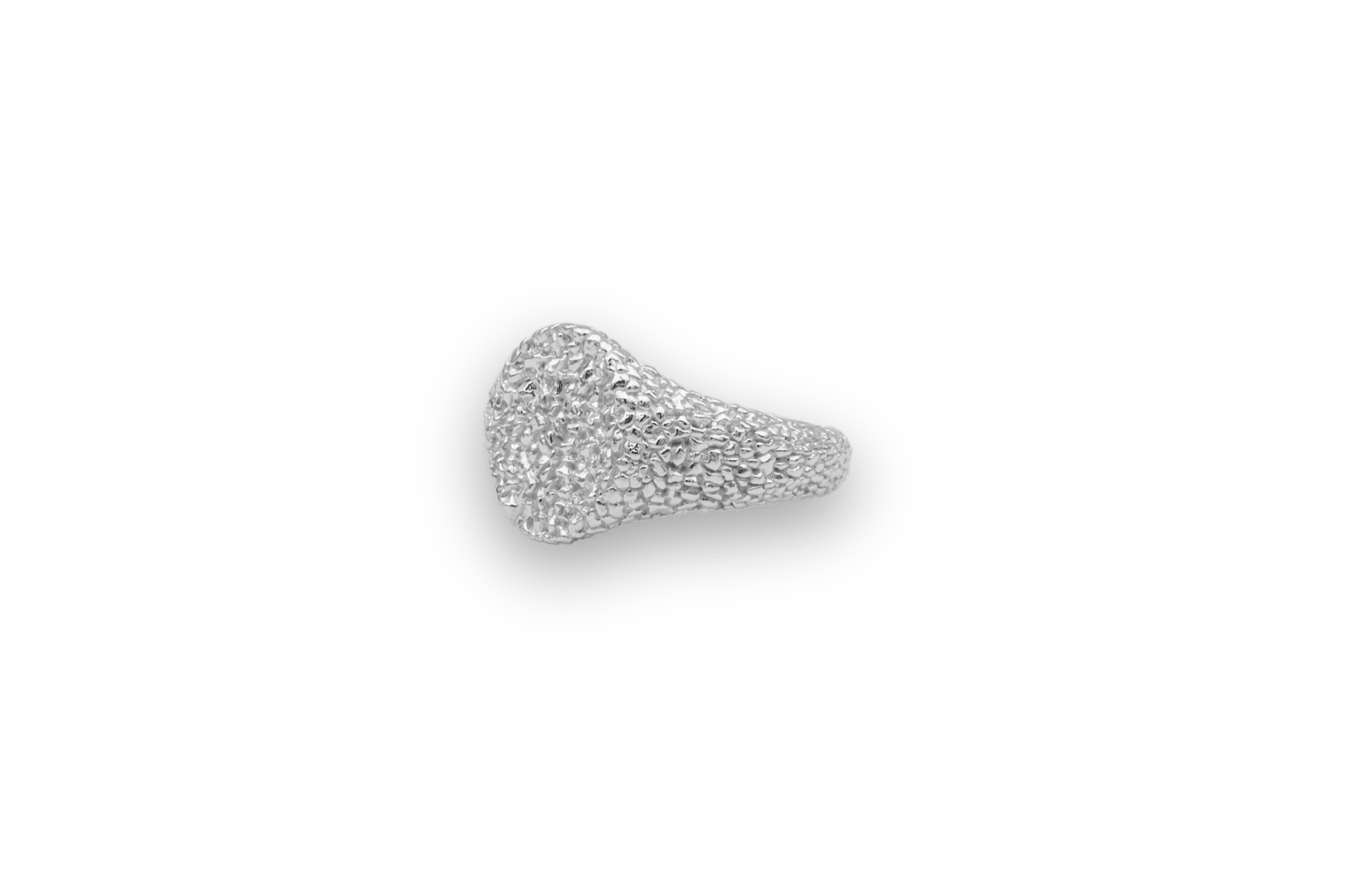 IX Crunchy Mini Oval Ring Silver