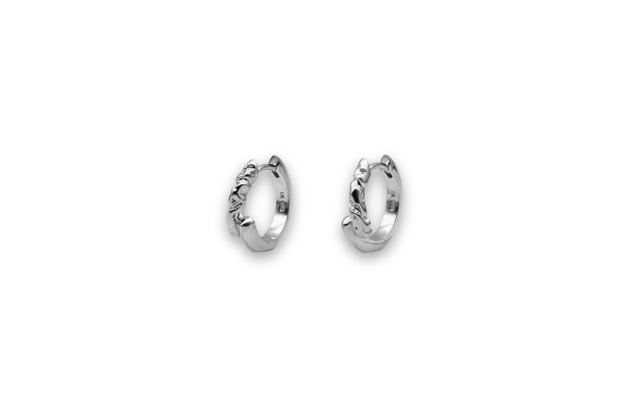 IX Rustic Earring Silver