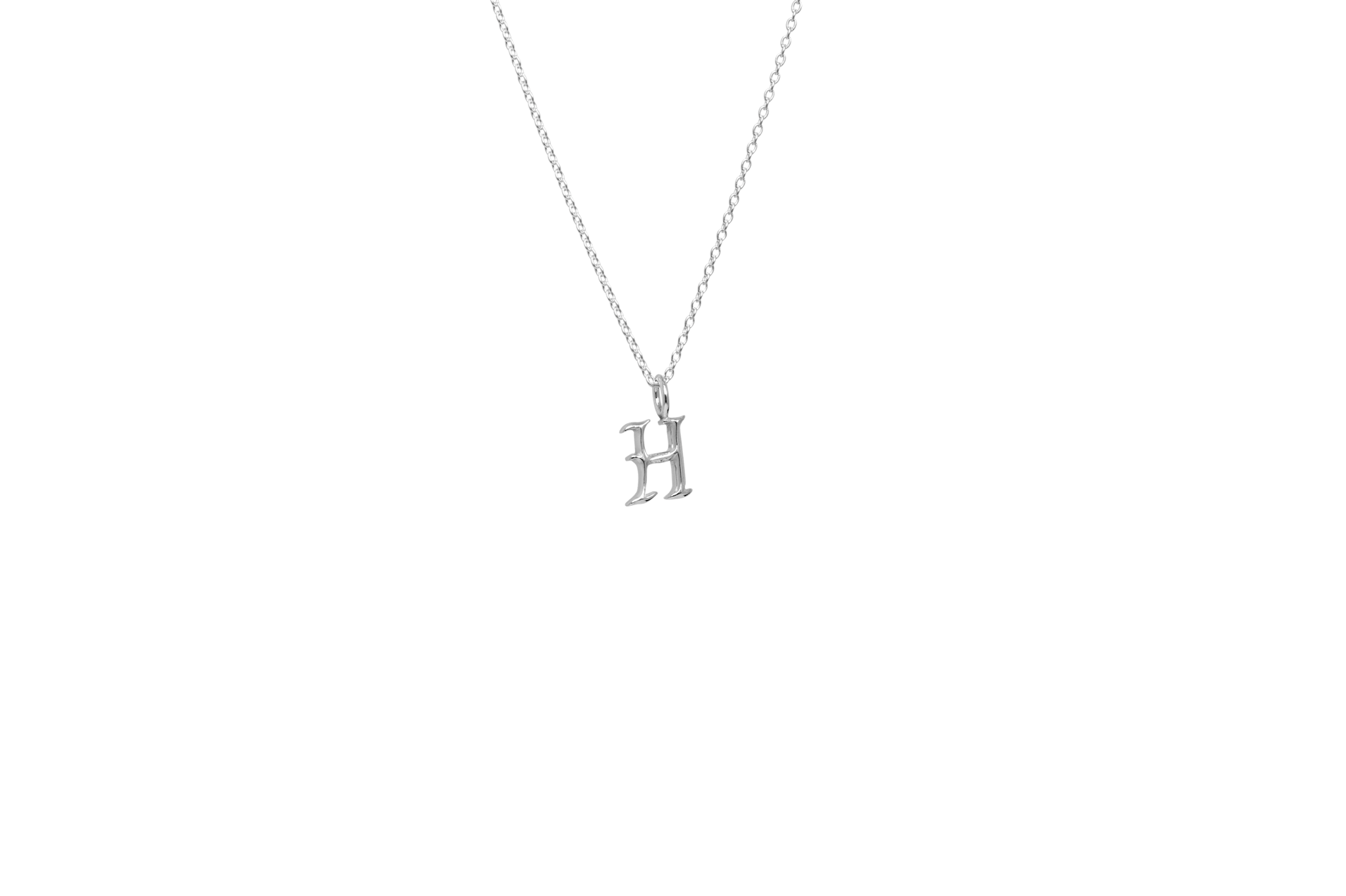 IX Letter Charm Silver