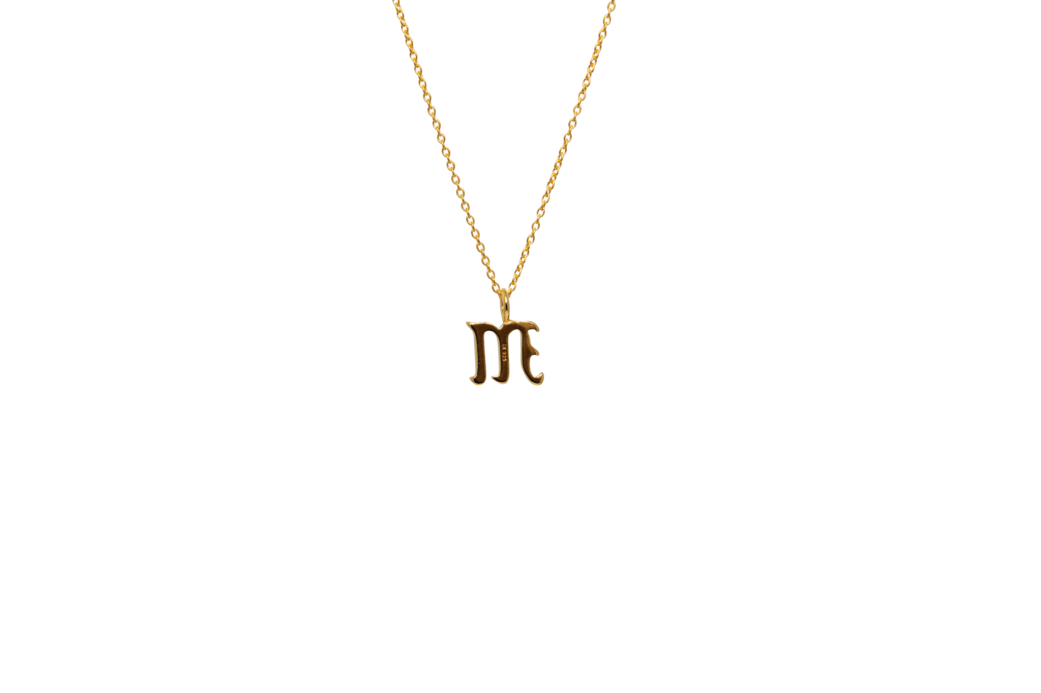 IX M Letter Charm