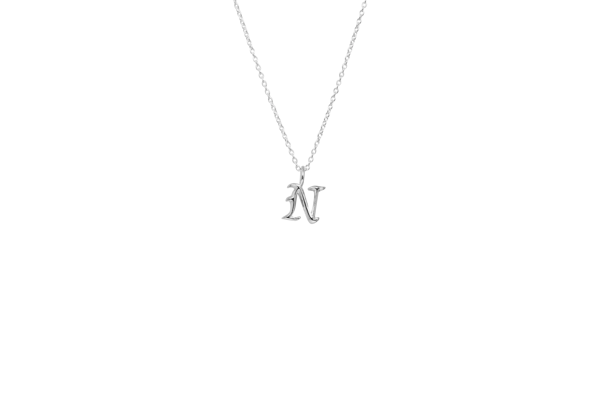 IX Letter Charm Silver