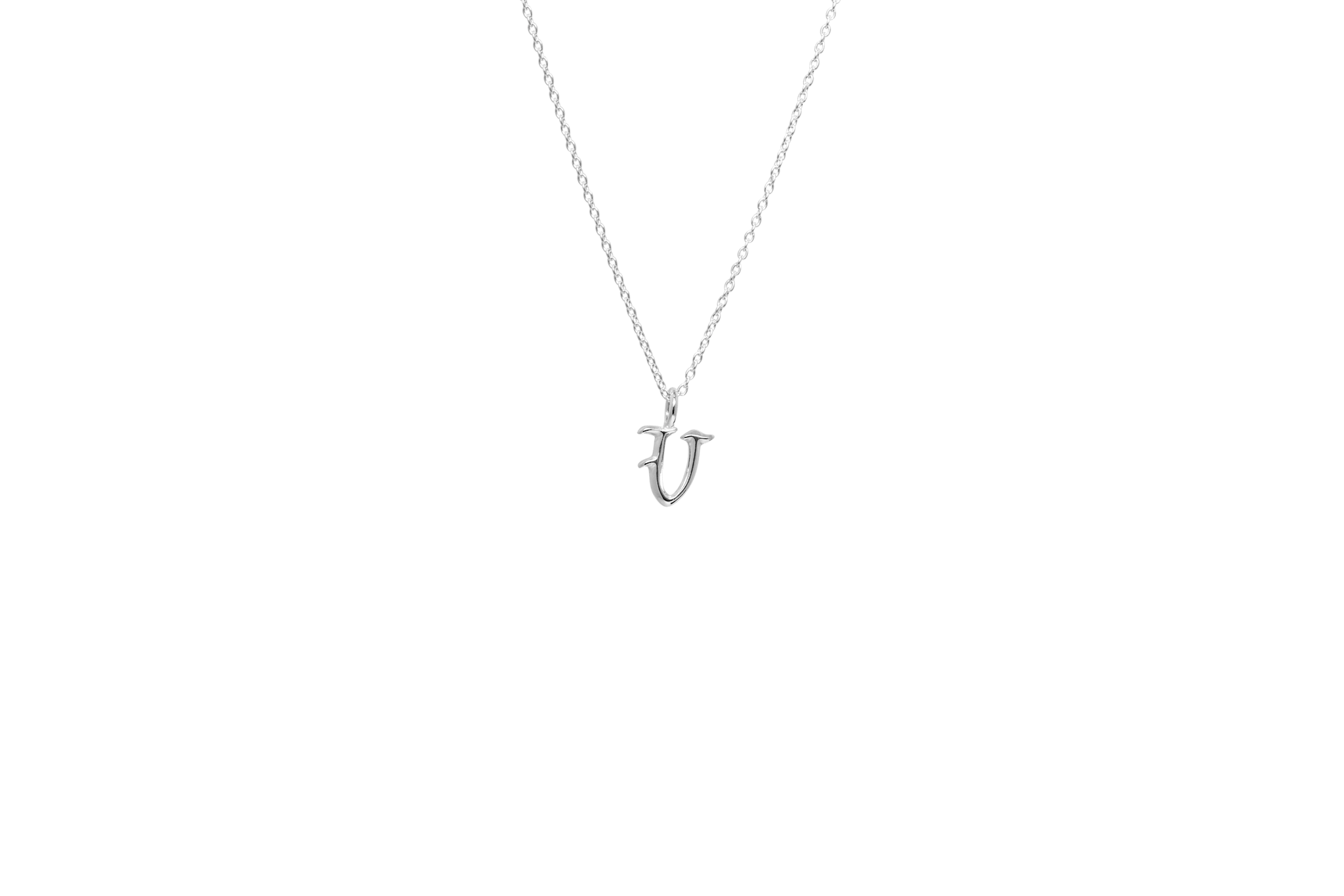 IX Letter Charm Silver