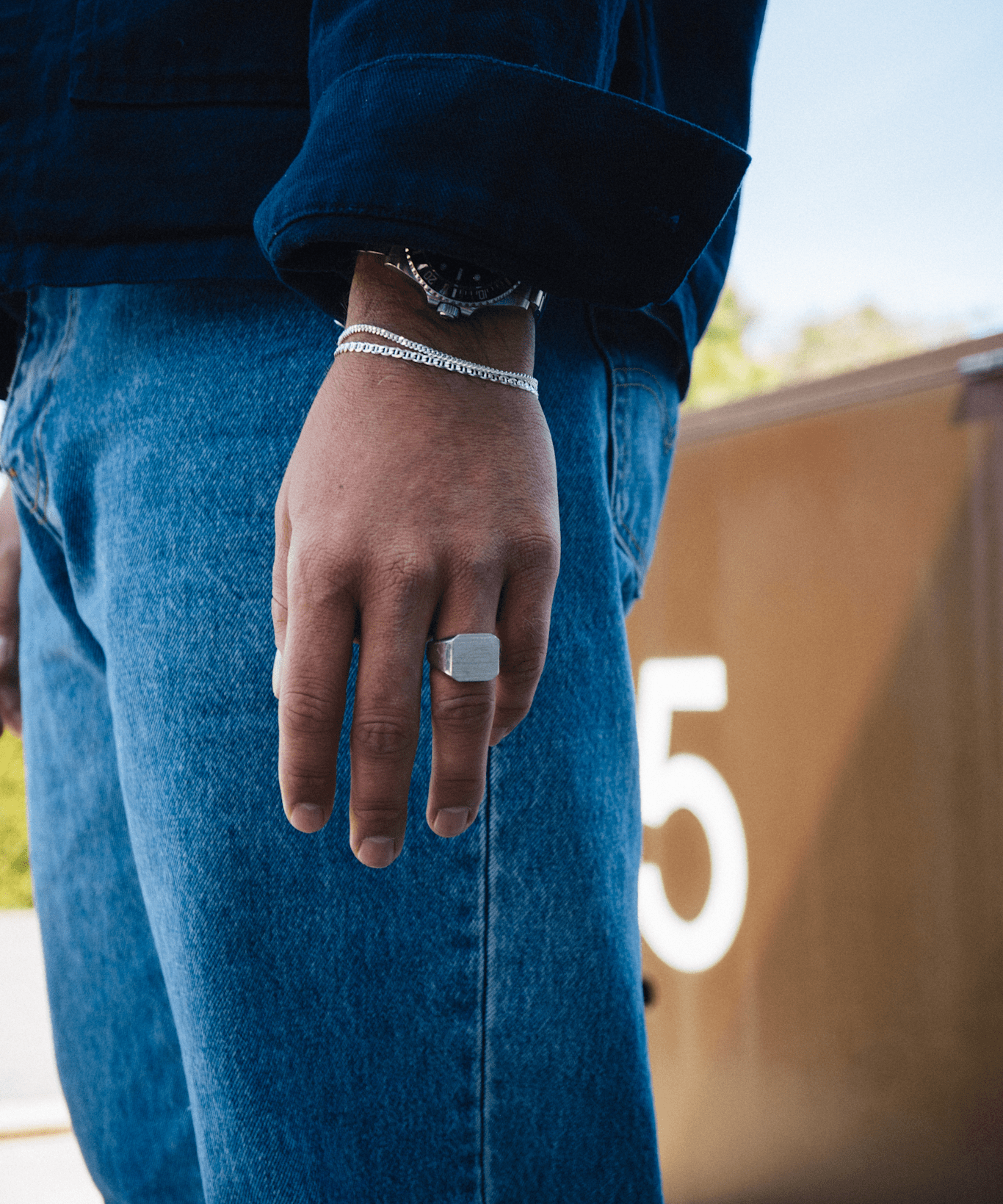 IX Curb Marina Bracelet Silver
