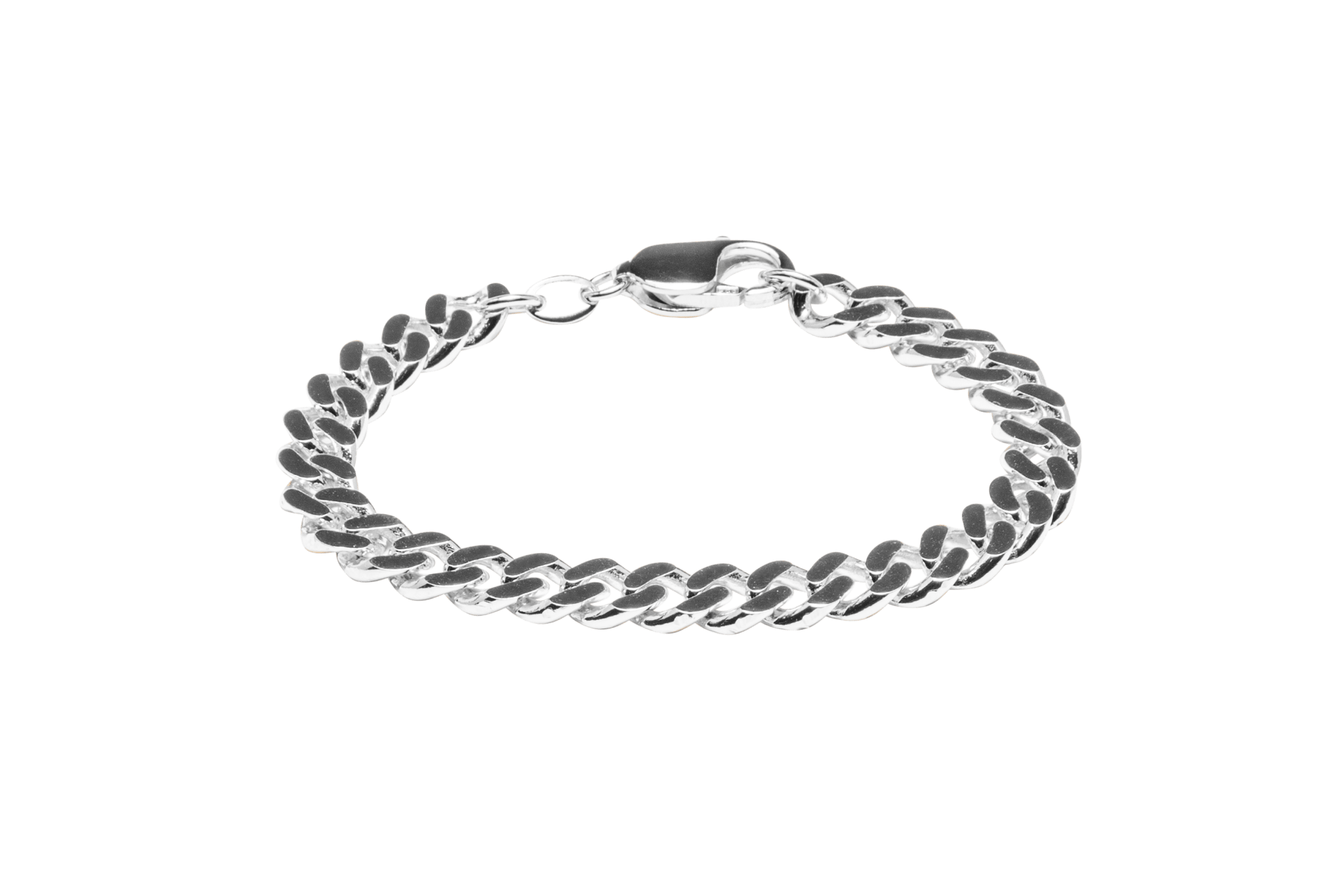 IX Chunky Curb Bracelet Silver