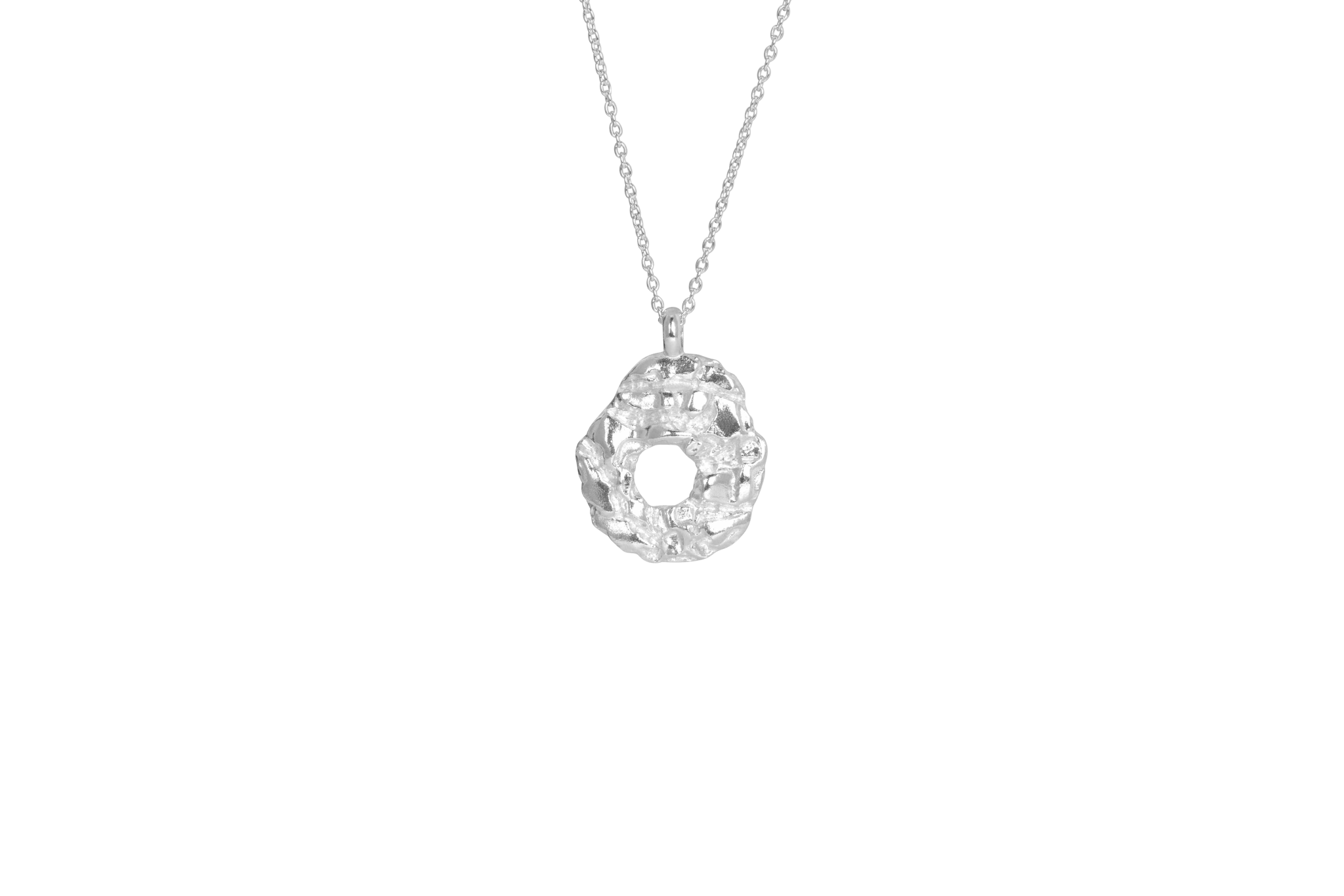 IX Rock Pendant Silver