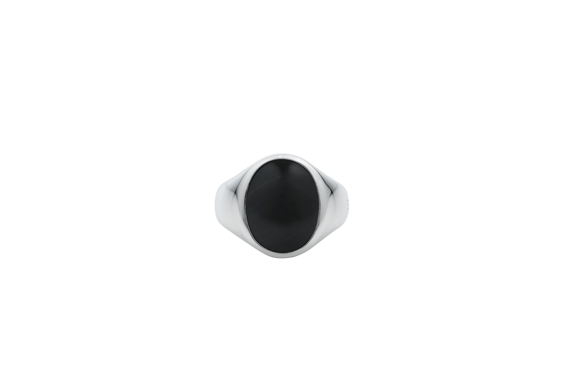 IX Oval Signet Ring Hawks Eye Silver – IX STUDIOS INT
