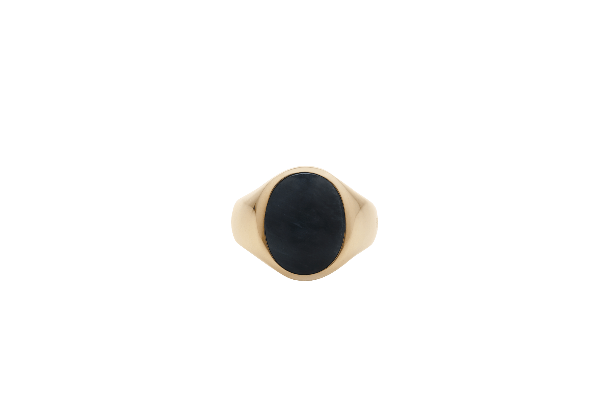 IX Oval Signet Ring Hawks Eye