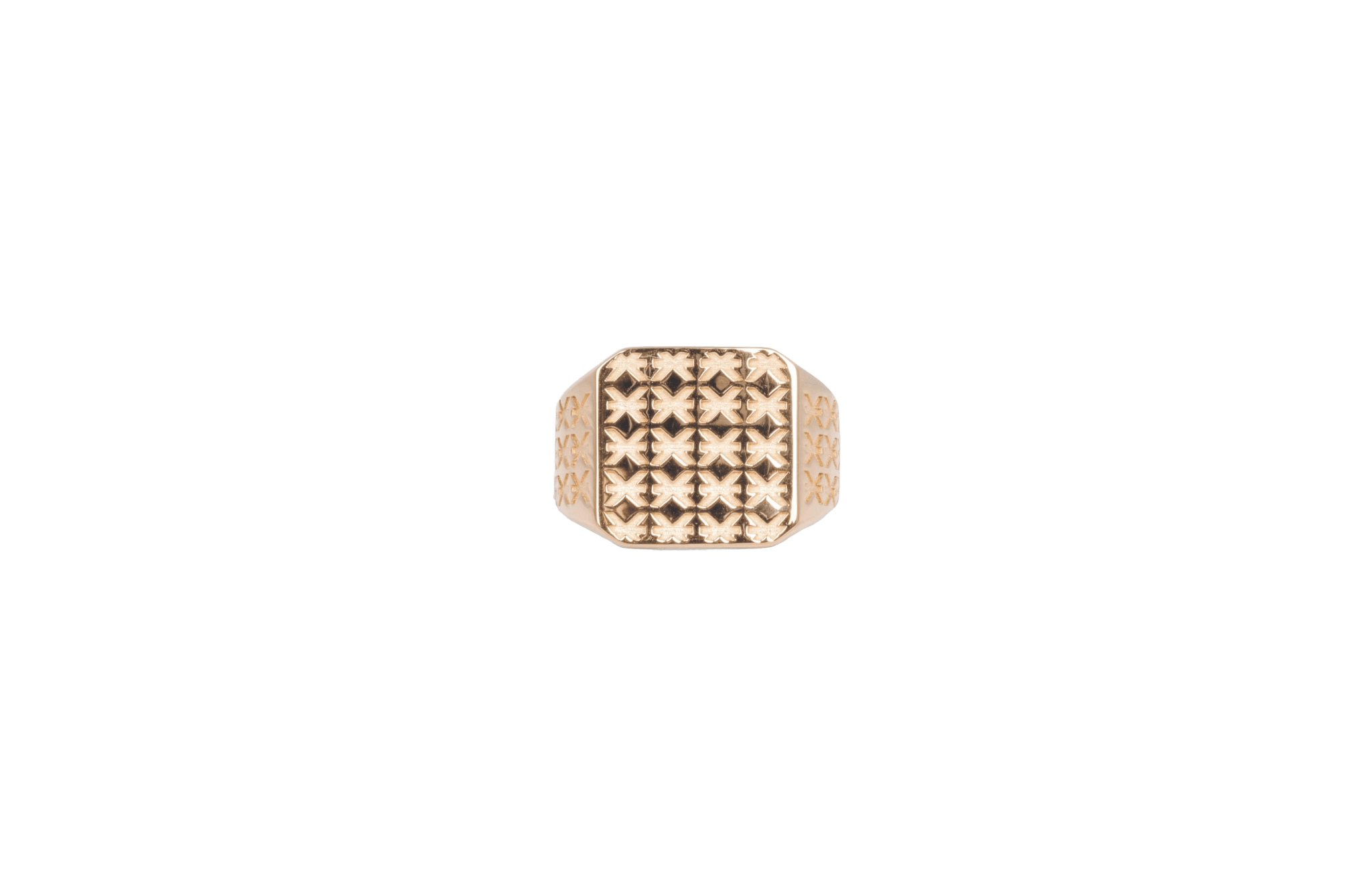 Ix Rot Gold IX Otagon Logo Signet Ring Gold 14K – IX STUDIOS INT