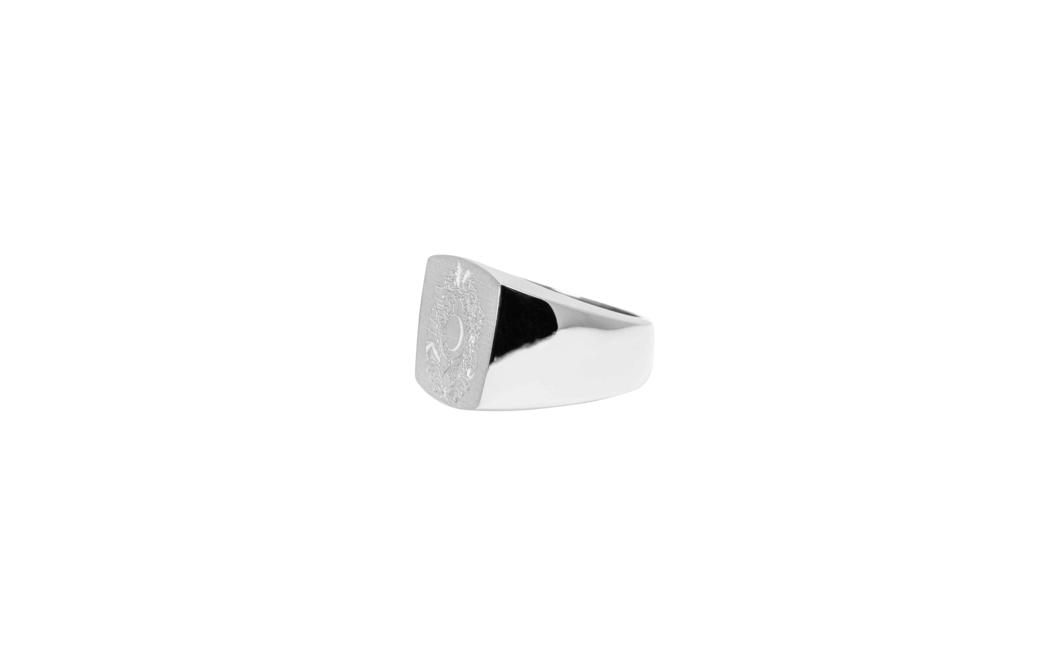 IX Family Crest Signet Ring Silver