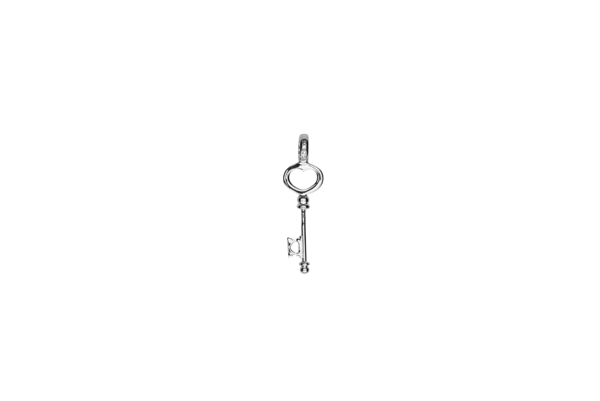 IX Key Charm Silver