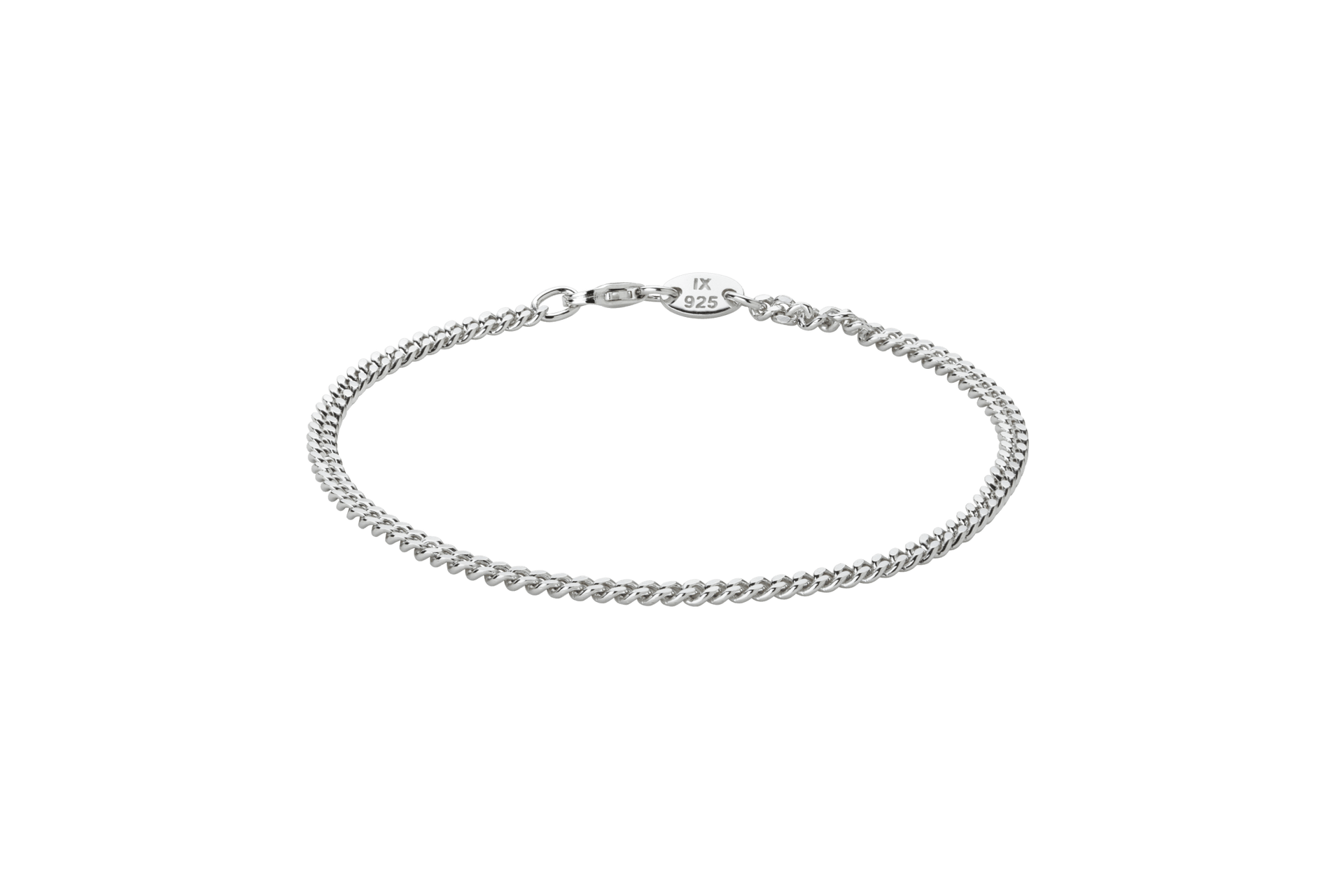 IX Curb Medi Bracelet Silver – IX STUDIOS INT