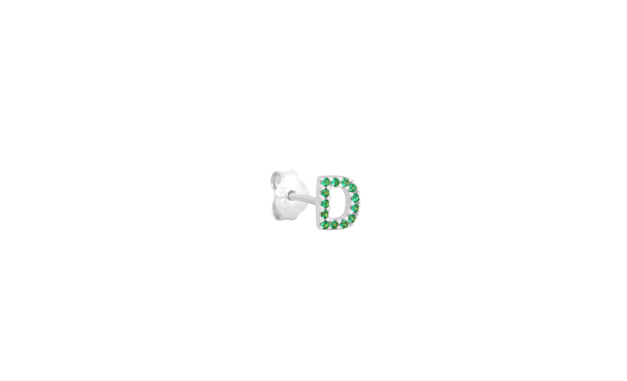 IX D Green Earring Silver