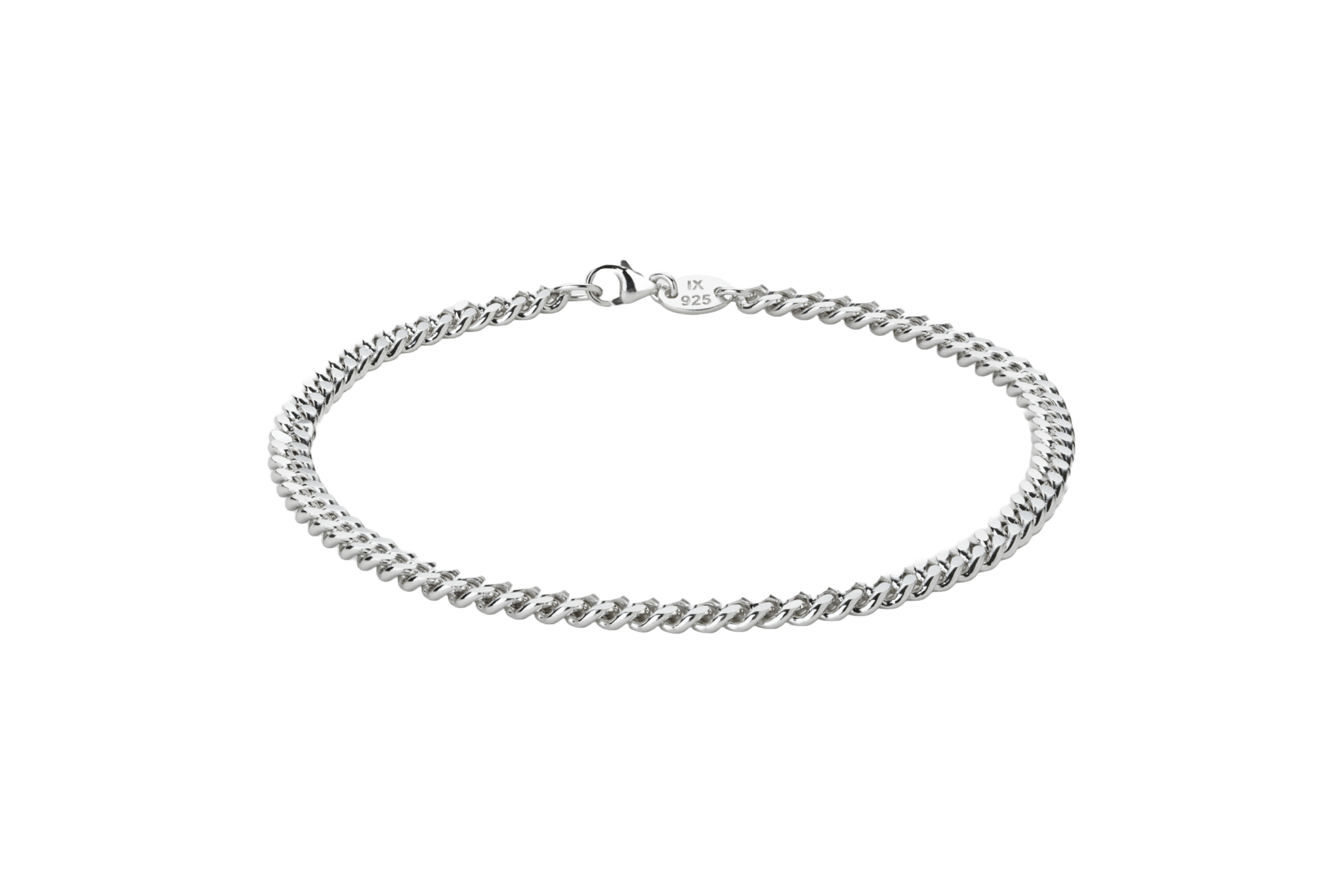 IX Curb Bracelet Silver